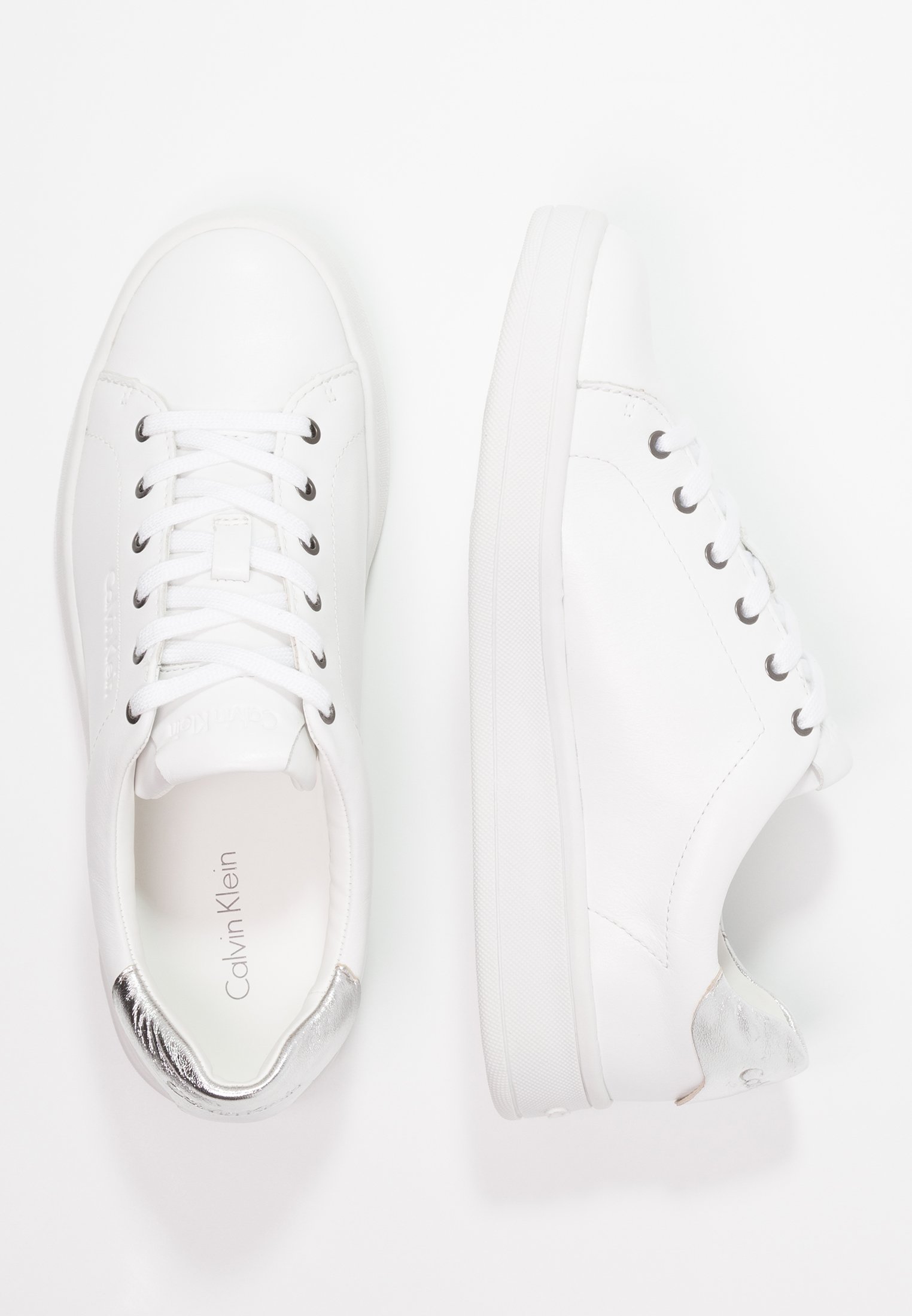 Sneakers CALVIN KLEIN - Solange N12071 White/Silver - Sneakers - Chaussures  basses - Femme | chaussures.fr