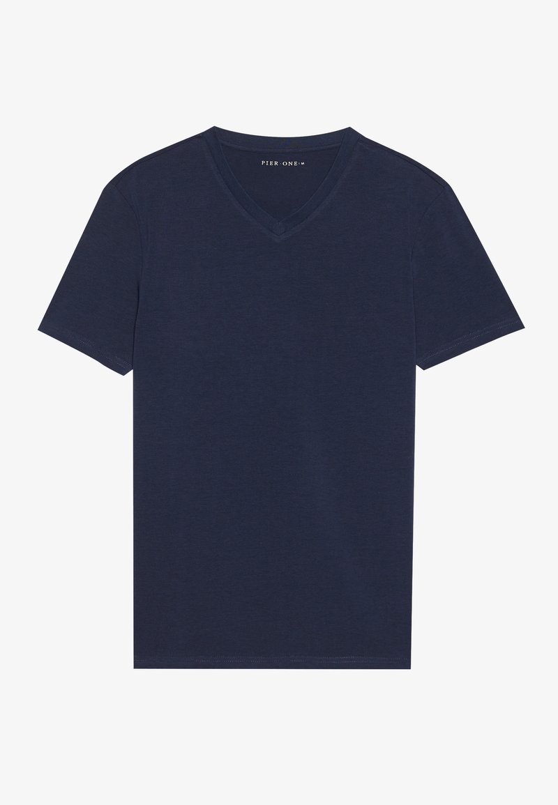 Pier One T-shirt basic donkerblauw Pier One T-shirt basic donkerblauw