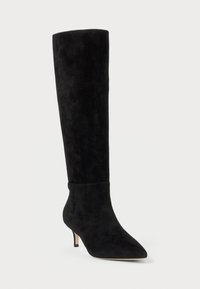 Lauren Ralph Lauren MCKAY SUEDE TALL BOOT HEEL - Boots - black
