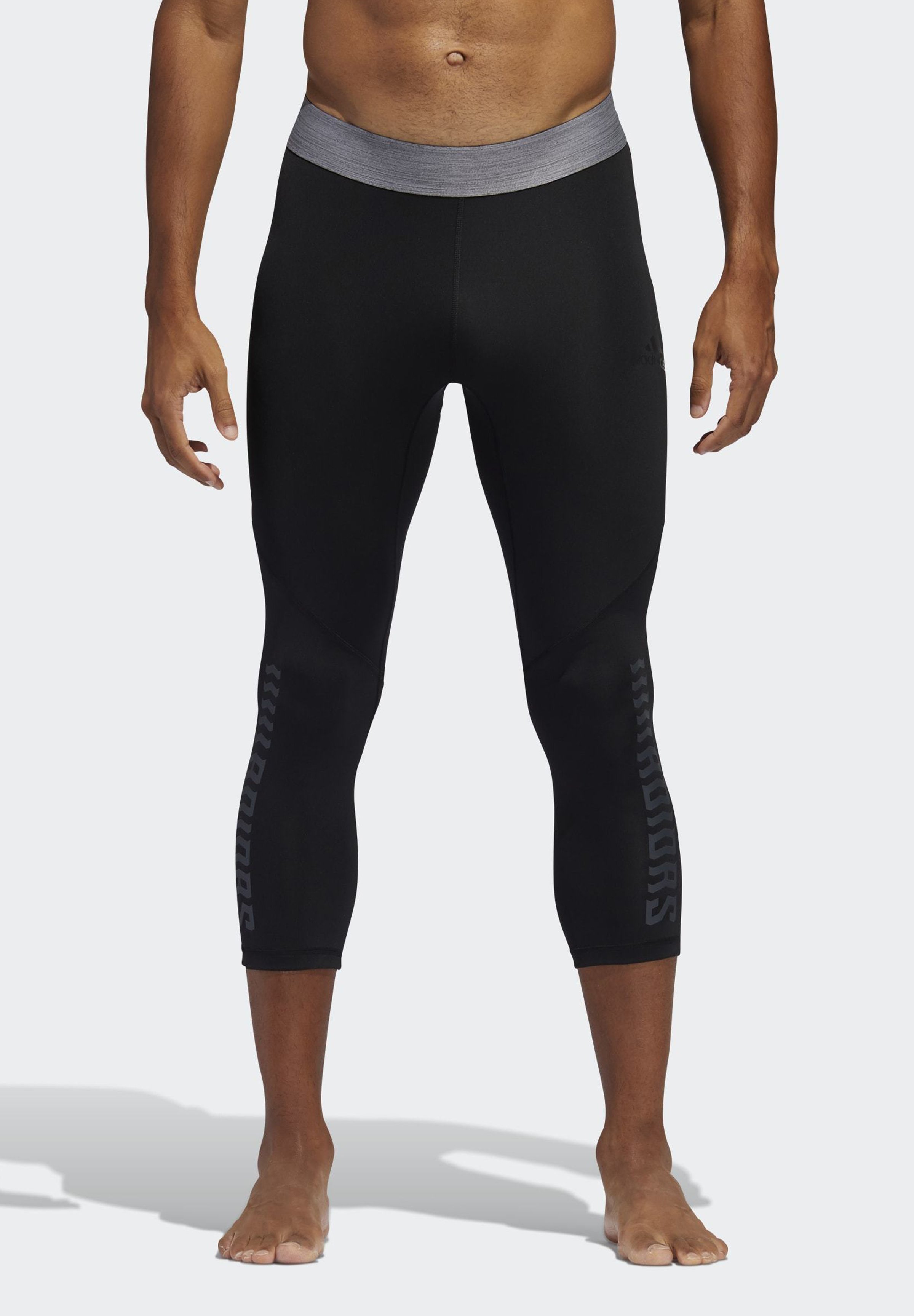adidas Performance ALPHASKIN GRAPHIC 3/4 TIGHTS - 3/4 Sporthose -  black/schwarz - Zalando.de