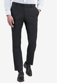 Next - SUIT TROUSERS SLIM FIT - Bukser - black Miniaturebillede 1