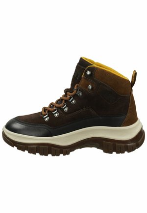 Bottines à lacets - coffee brown