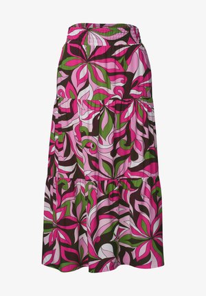 Street One, MAXI-ROCK MIT VOLANTS UND PRINT - Jupe trapèze - magenta dream