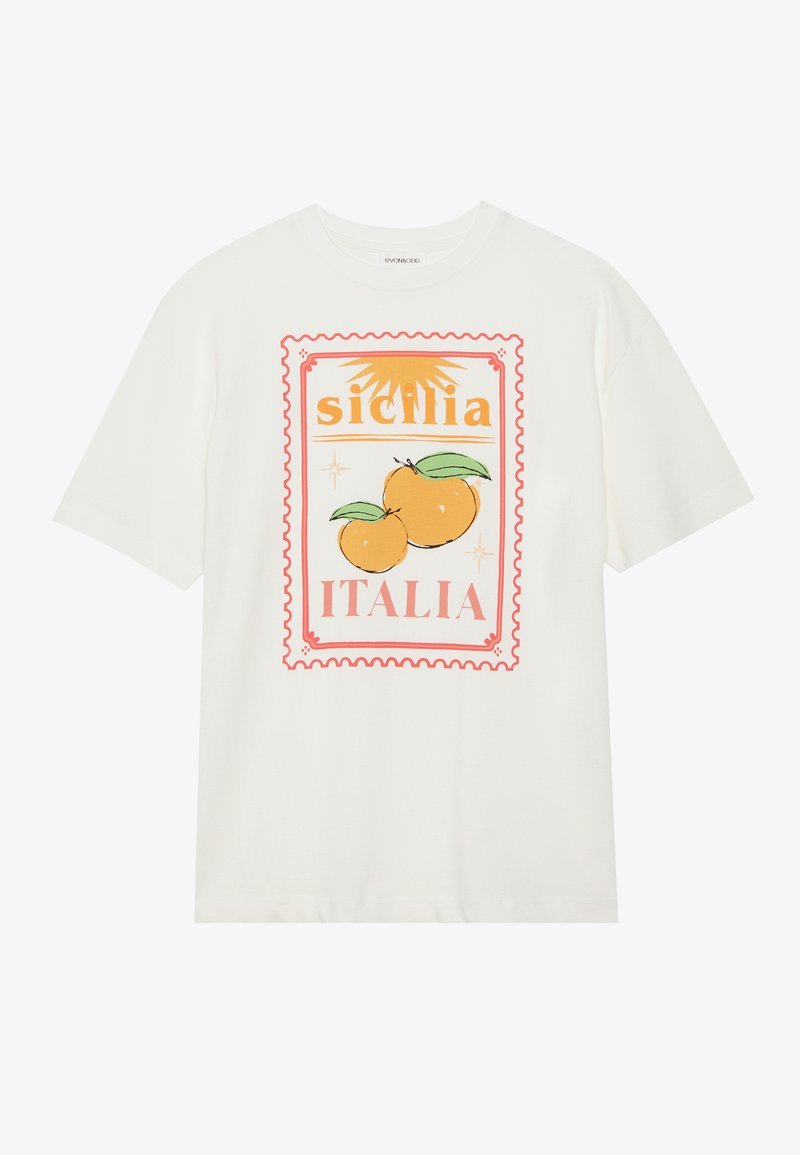 Even&Odd T-shirt print crème