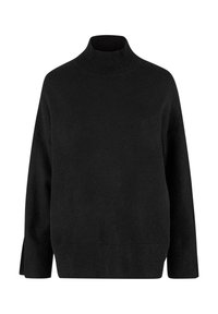 SOFT TOUCH TURTLENECK - Strikkegenser - black