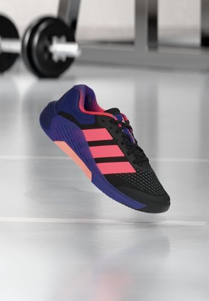 adidas Performance, DROPSET 4 POWER - Тренировъчна обувка - core black/solar turbo/frozen turbo