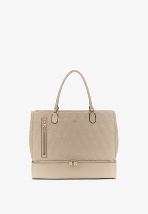 Guess, MAXINE ZIP BOTTOM TOTE - Cabas - light taupe