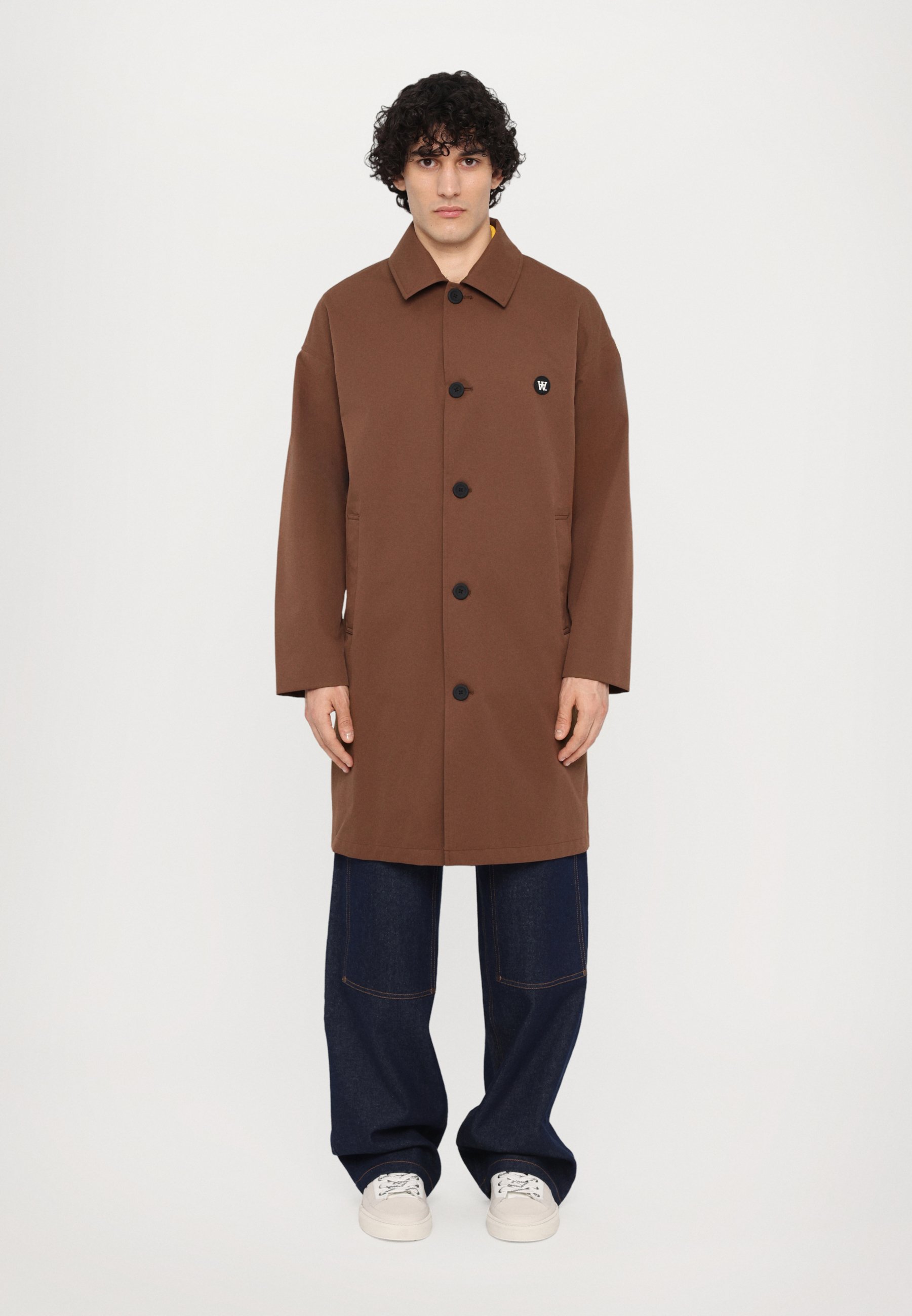 WOOD WOOD BROCK COAT - Trenchcoat - potting soil/brown - Zalando.co.uk