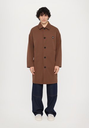BROCK COAT - Gabardina - potting soil