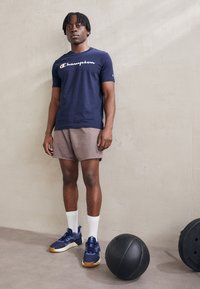 Champion ICONS CREWNECK LARGE LOGO - Camiseta estampada - navy