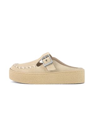 SABOT MAXI STITCHINGS - Heeled mules - cream