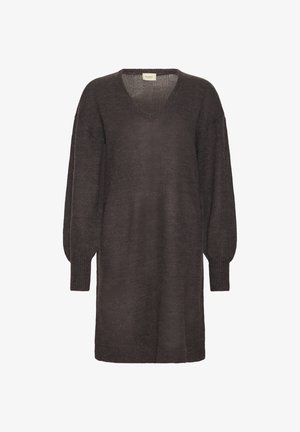 Fransa ERETTA - Gebreide jurk - charcoal melange