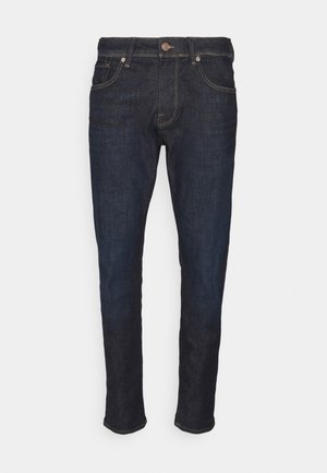 SLHSLIM LEON - Straight leg jeans - dark blue denim