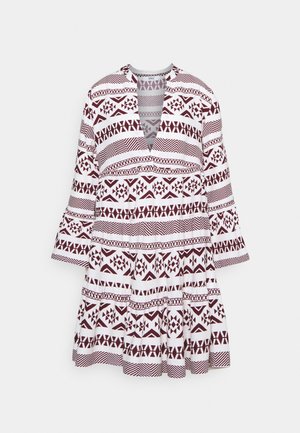 ONLLUCCA ATHENA 3/4 DRESS - Sukienka letnia - cloud dancer/tawny port