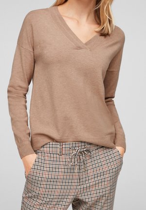 Jersey de punto - mottled beige