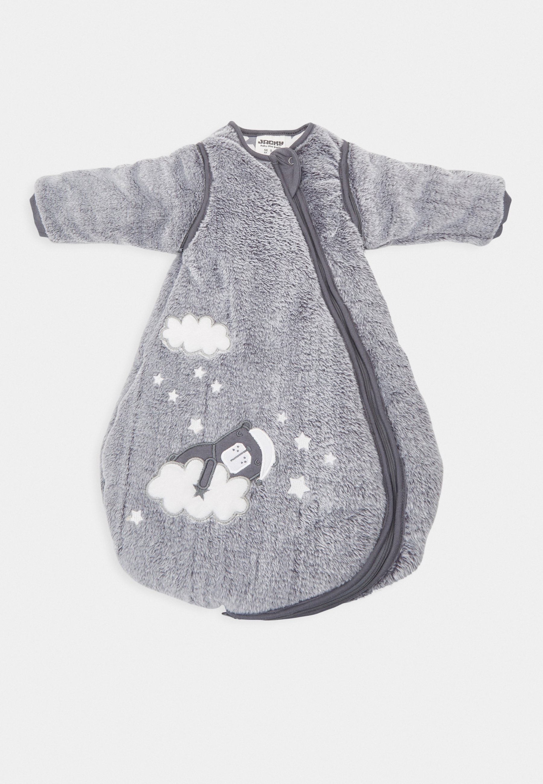 Jacky Baby ABNEHMBARE RMEL UNISEX - Nachtwsche Schlafsack - grau  mlange/grau - Zalando