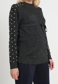 MAMALICIOUS Strickpullover - dark grey