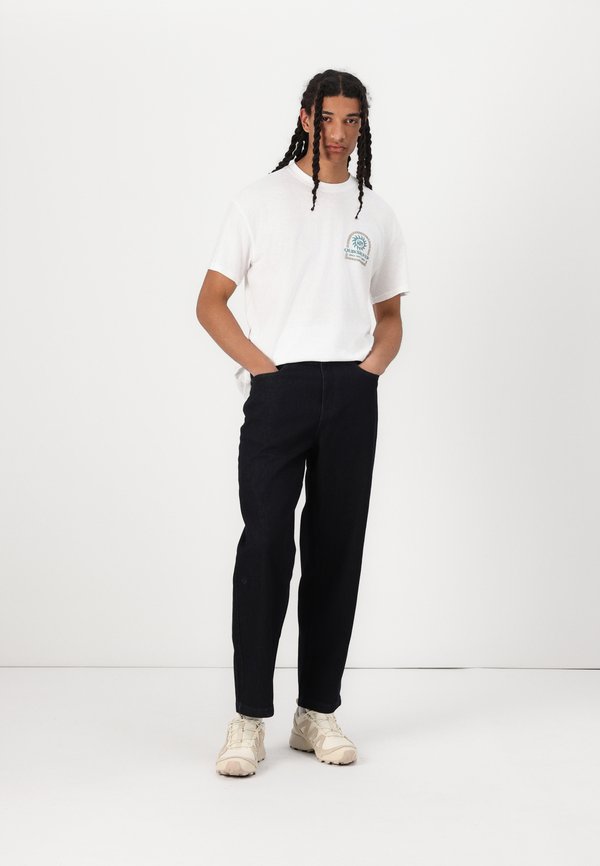 OPEN HEM BAGGY PANTS - Relaxed fit jeans - dark indigo overdye denim2