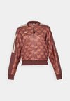 ADIDAS FARM RIO TIRO TRACK - Športna jopa s kapuco na zadrgo - hazy copper/fox red/mystery brown