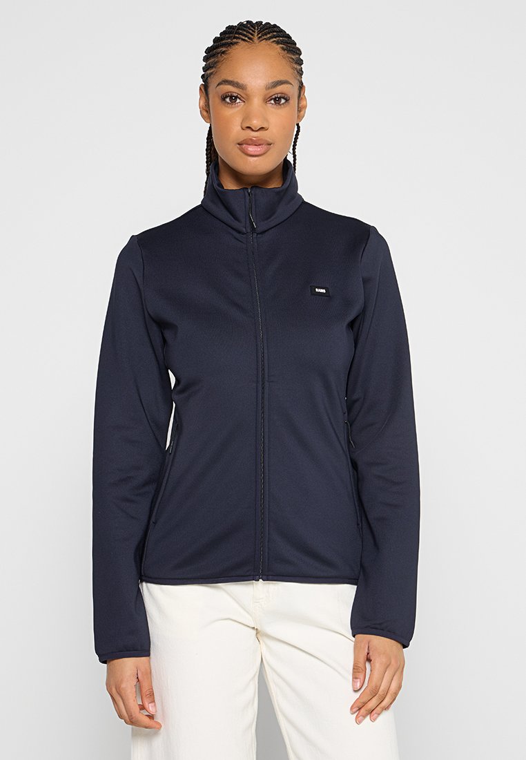 Rains Sweater met rits donkerblauw