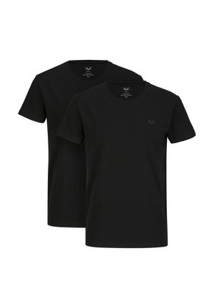 LEONARDO  DOPPELPACK - T-Shirt basic - black