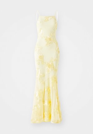 Gina Tricot EMBROIDERY DRESS - Ballkjole - light yellow