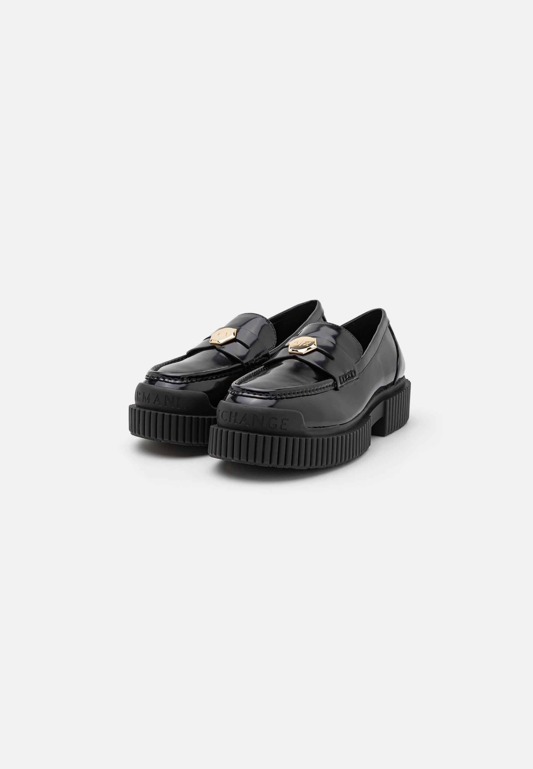 Armani Exchange LOAFER - Platform heels - black - Zalando