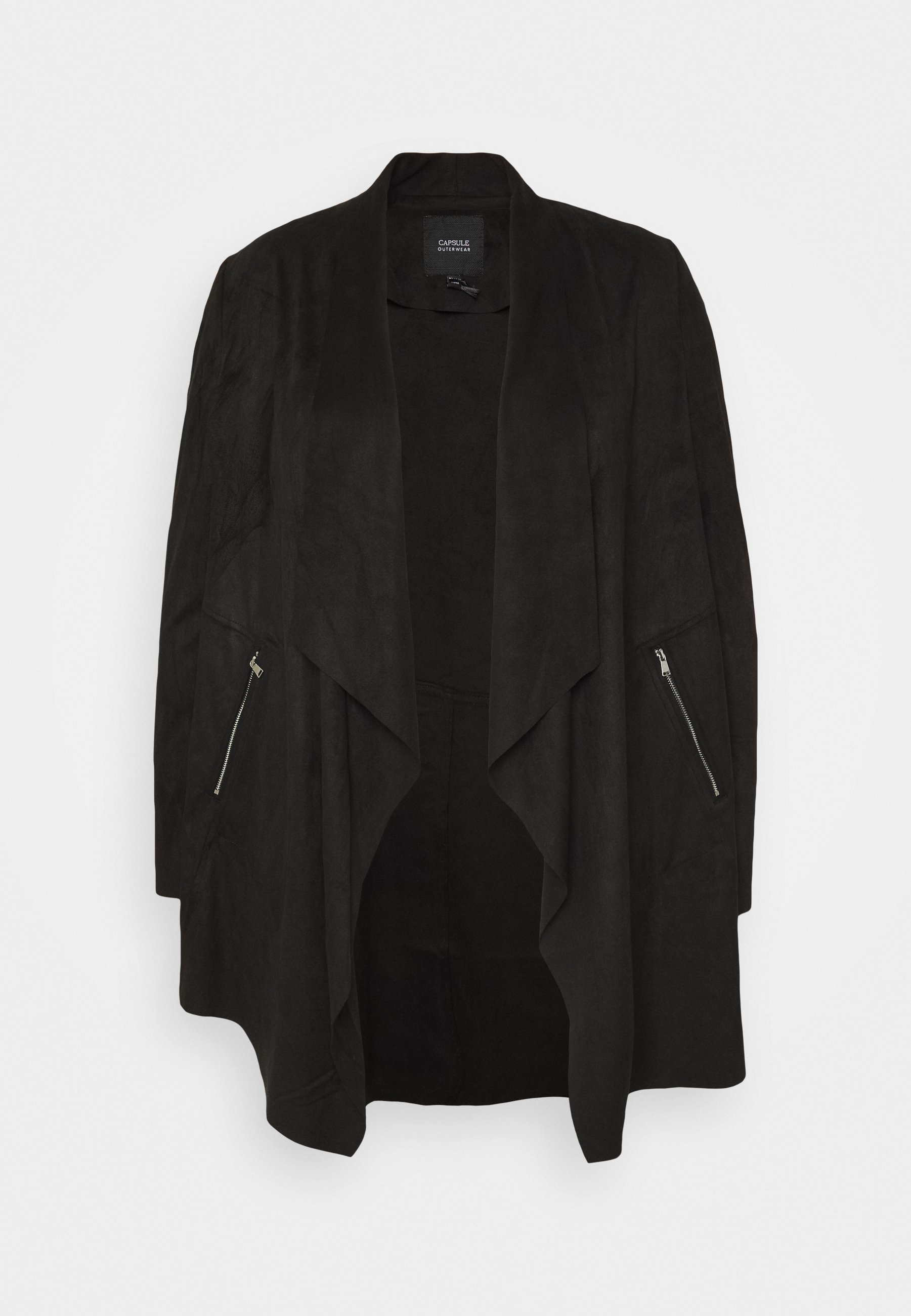 short black waterfall jacket