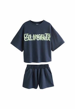 SET   - Shorts - navy slogan