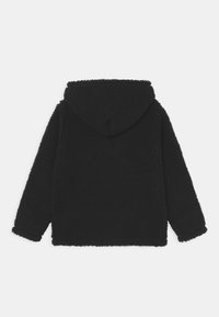 Champion Rochester LOGO HOODED HALF ZIP UNISEX - Felpa con cappuccio - black