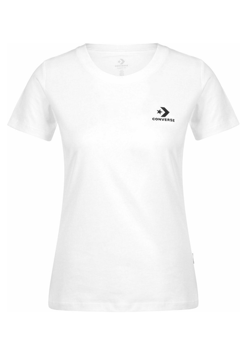 Converse EMBROIDERED STAR CHEVRON Tričko s potlačou white/biela