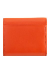DUDU MINI IN VERA CON  ZIP CHIUSURA A BOTTONE  COMPATTO - Wallet - arancio