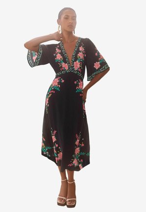 Love & Roses REGULAR FIT - Kasdienė suknelė - black floral