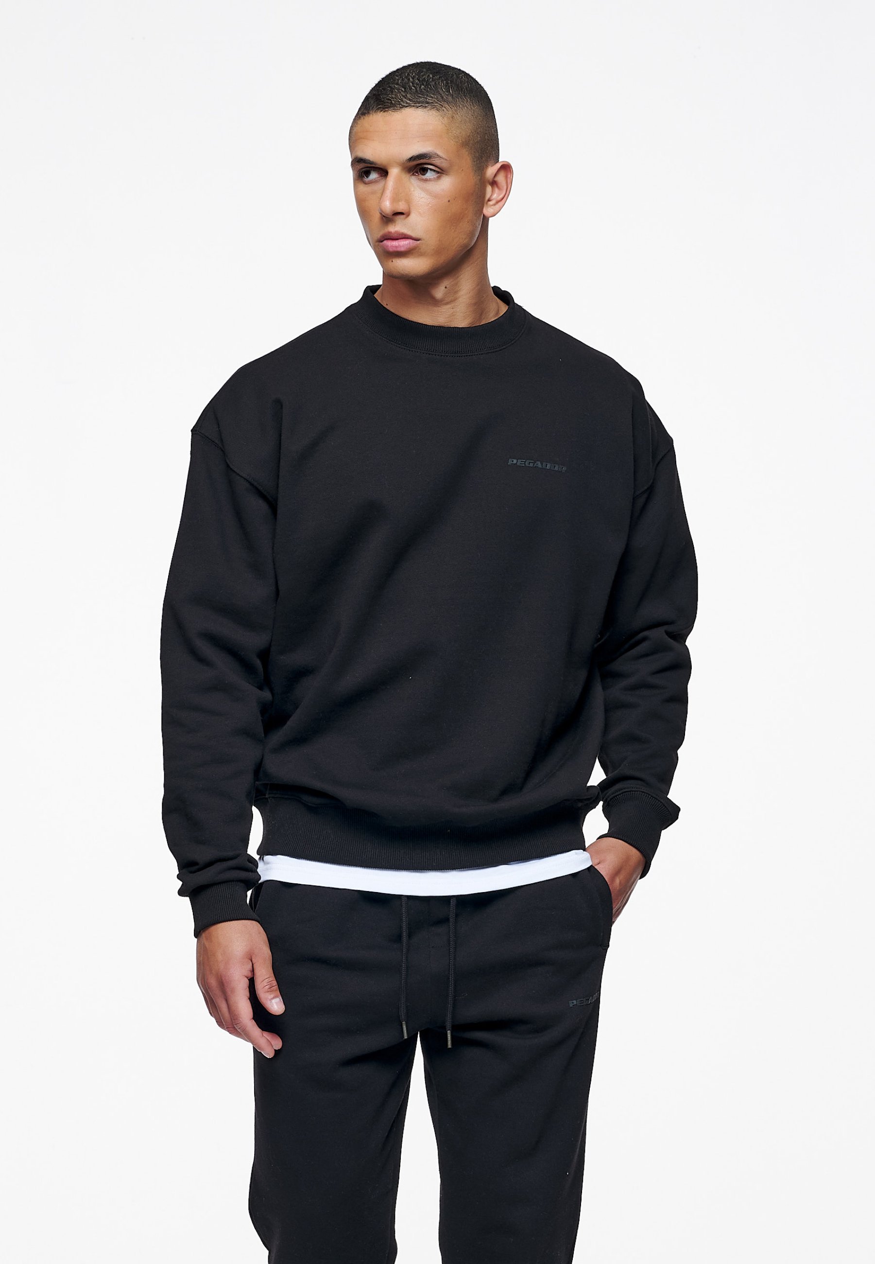 Pegador LOGO OVERSIZED UNISEX - Sweatshirt - black gum/sort - Zalando.dk