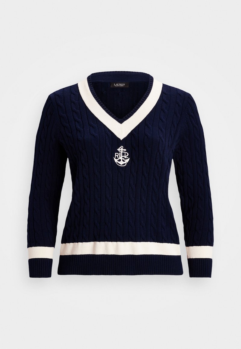 Lauren Ralph Lauren Woman CABLE KNIT COTTON CRICKET SWEATER Trui