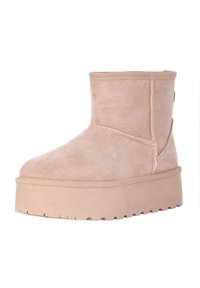 Elara Botines con plataforma - beige