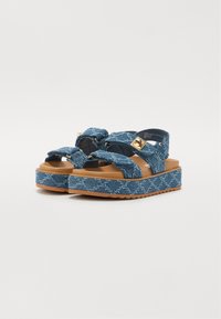 Steve Madden BIGMONA - Platvormsandaalid - denim multi