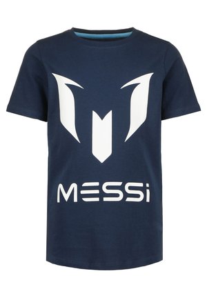 MESSI - LOGO-TEE - Potiskana majica - dark blue