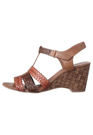 Sandales compensées - brown