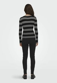 JDY JDYPLUM O-NECK  - Trui - dark grey melange