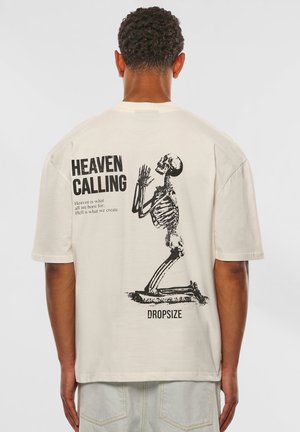 Dropsize Camiseta estampada - cream white