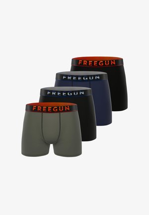 Freegun, 4 PACK PLAIN - Boxers - vert noir navy
