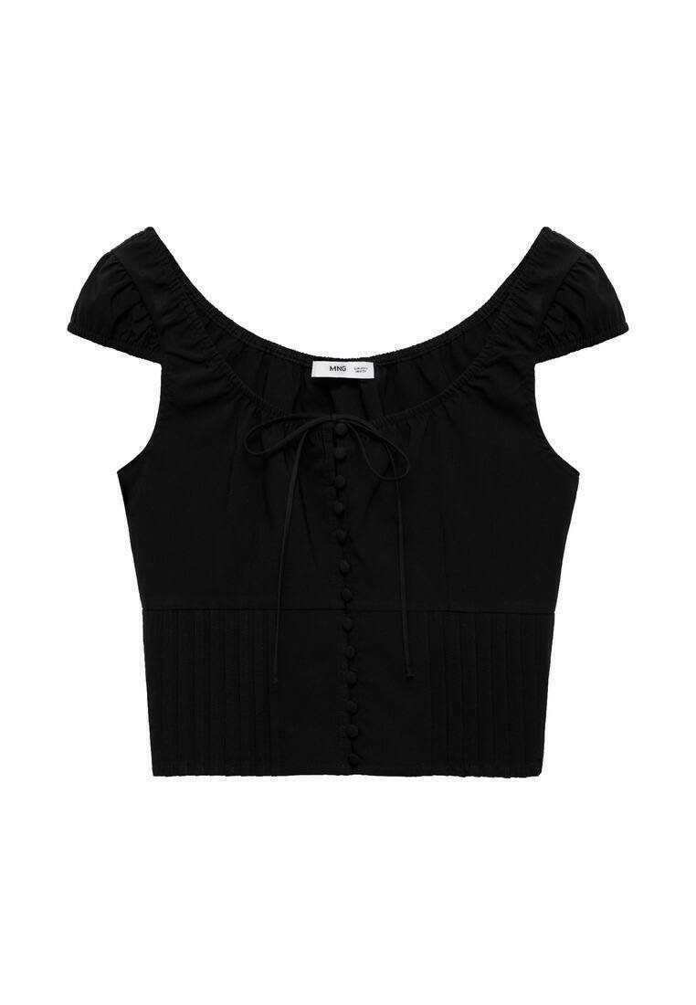 Mango Blouse zwart Mango Blouse zwart