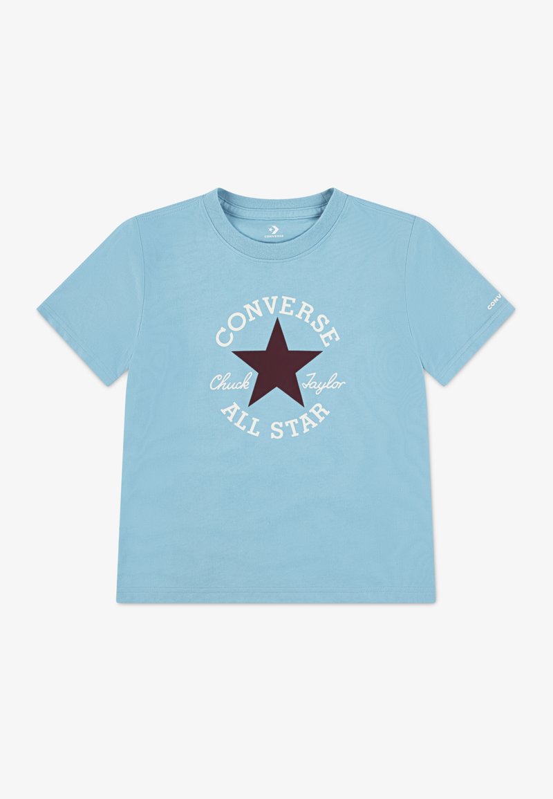 Converse T-shirt print blauw