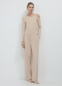 Calliope CUT OUT - Langarmshirt - beige medio