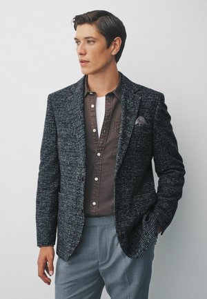 REGULAR FIT - TEXTURED CHECK  - Sako - navy blue