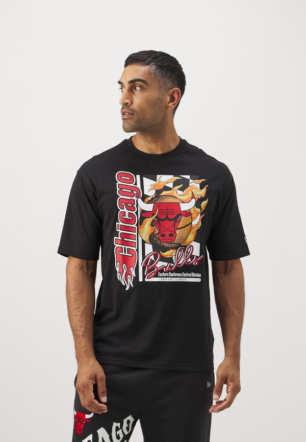 NBA CHICAGO BULLS FLAME OVERSIZE TEE - Club wear