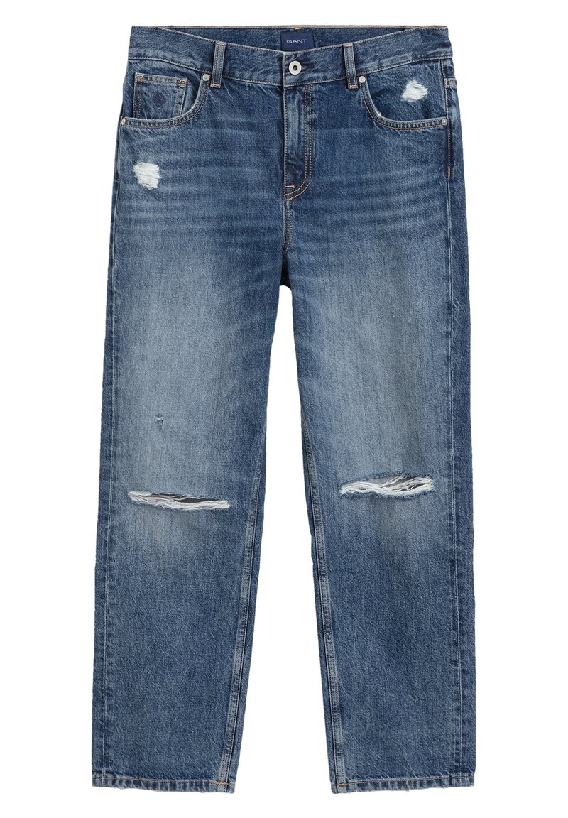 Gant Relaxed fit jeans donkerblauw denim