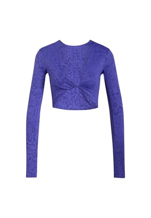 adidas Performance, PrimeLift Snake Twist Reversible - Top dugih rukava - solar purple   pure purple