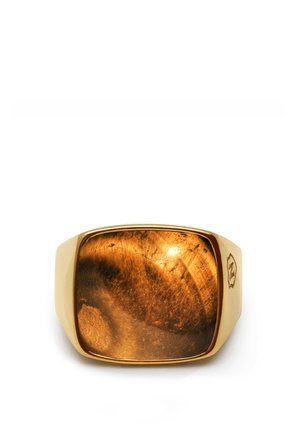 WITH TIGER EYE - Ring - gold coloured